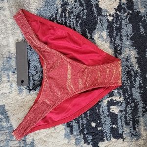 Normal coverage ruby sparkle bathing suit bottom